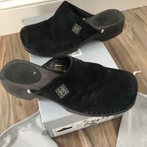 Black Chanel Mules